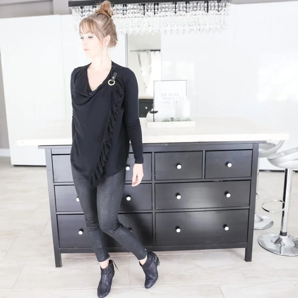 INC Ruffled Sweater - Picture 5 of 9